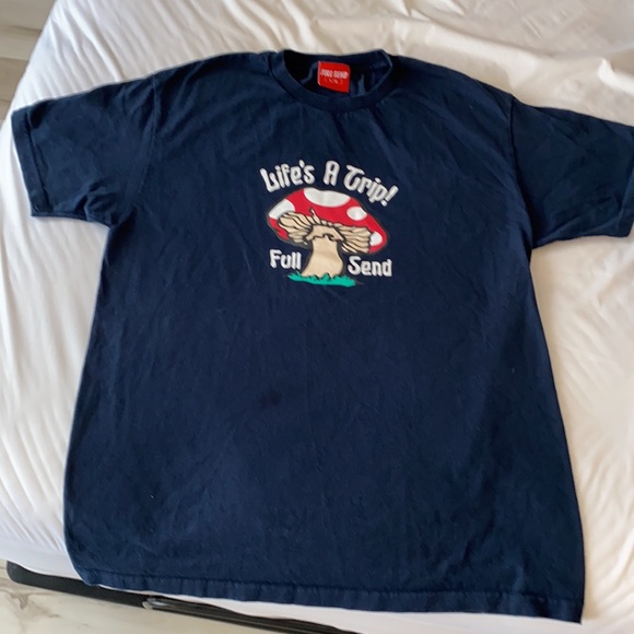 FULL SEND Navy t-shirt size Large. Worn twice - Picture 2 of 2